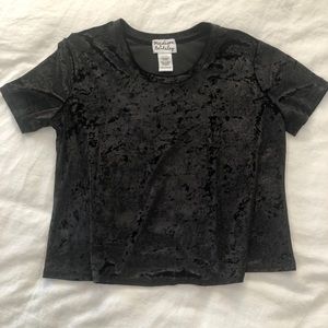 Madison & Berkeley Brand Suede Top Size M